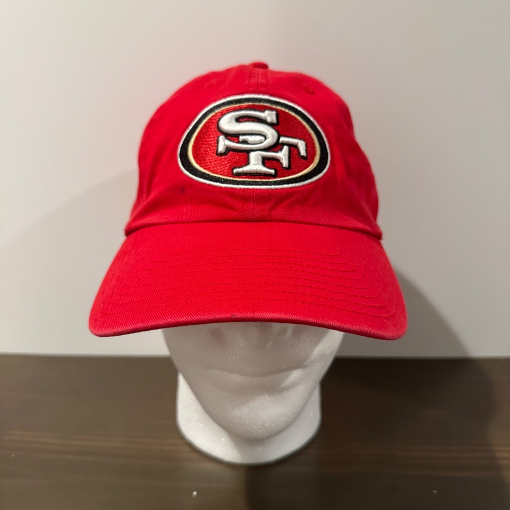'47 Brand Cap San Francisco 49ers Clean Up Hat NFL Relaxed Fit Red OSFM